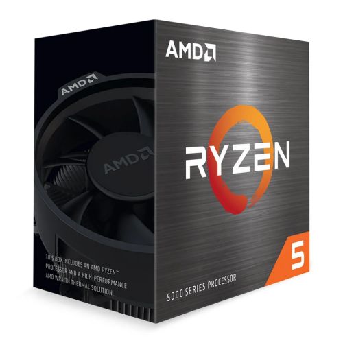 AMD Ryzen 5 5600X CPU with Wraith Stealth Cooler, AM4, 3.7GHz (4.6 Turbo), 6-Core, 65W, 35MB Cache, 7nm, 5th Gen, No Graphics-1