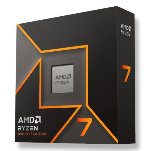 AMD Ryzen 7 9700X CPU, AM5, 3.8GHz (5.5 Turbo), 8-Core, 65W, 40MB Cache, 4nm, 9th Gen, Radeon Graphics, NO HEATSINK/FAN-0