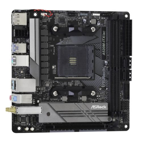 Asrock A520M-ITX/AC, AMD A520, AM4, Mini ITX, 2 DDR4, HDMI, DP, AC Wi-Fi, M.2-0