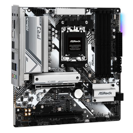 Asrock B650M PRO RS, AMD B650, AM5, Micro ATX, 4 DDR5, HDMI, DP, 2.5G LAN, PCIe4, RGB, 3x M.2-2