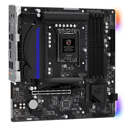 Asrock B760M PG RIPTIDE, Intel B760, 1700, Micro ATX, 4 DDR5, HDMI, DP, 2.5G LAN, PCIe4, RGB, 2x M.2-2