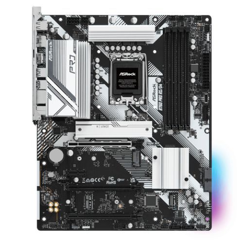 Asrock B760 PRO RS/D4, Intel B760, 1700, ATX, 4 DDR4, HDMI, DP, 2.5G LAN, PCIe4, 3x M.2, RGB-0