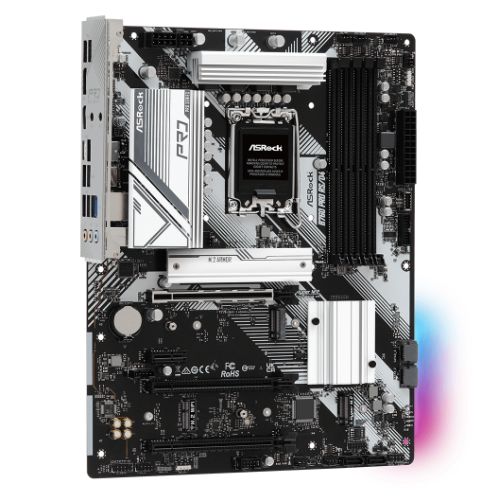 Asrock B760 PRO RS/D4, Intel B760, 1700, ATX, 4 DDR4, HDMI, DP, 2.5G LAN, PCIe4, 3x M.2, RGB-2