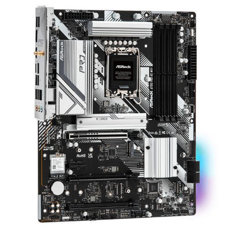 Asrock B760 PRO RS WIFI, Intel B760, 1700, ATX, 4 DDR5, HDMI, DP, eDP, Wi-Fi 6E, 2.5G LAN, PCIe5, 3x M.2, RGB-2