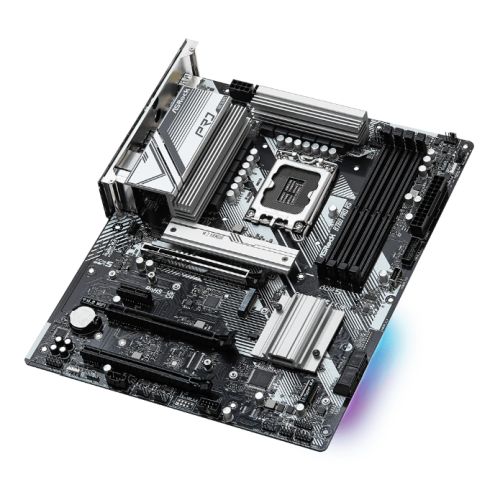 Asrock B760 PRO RS, Intel B760, 1700, ATX, 4 DDR5, HDMI, DP, eDP, 2.5G LAN, PCIe5, 3x M.2, RGB-2