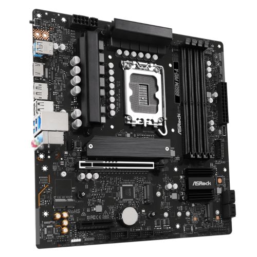 Asrock B860M PRO-A, Intel B860, 1851, Micro ATX, 4 DDR5, HDMI, DP, 2.5G LAN, 3x M.2-2