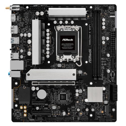 Asrock B860M-X WIFI, Intel B860, 1851, Micro ATX, 2 DDR5, HDMI, DP, Wi-Fi 6E, 2.5G LAN, 2x M.2-0