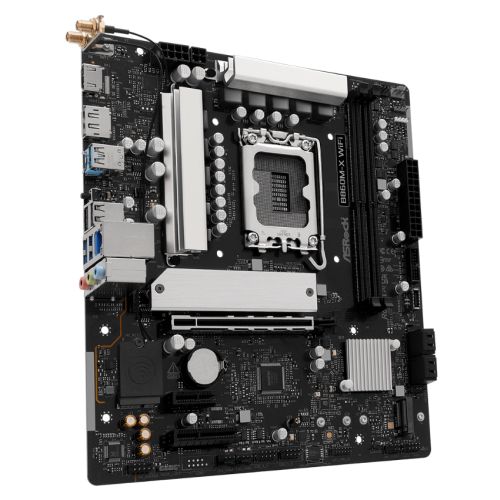 Asrock B860M-X WIFI, Intel B860, 1851, Micro ATX, 2 DDR5, HDMI, DP, Wi-Fi 6E, 2.5G LAN, 2x M.2-2