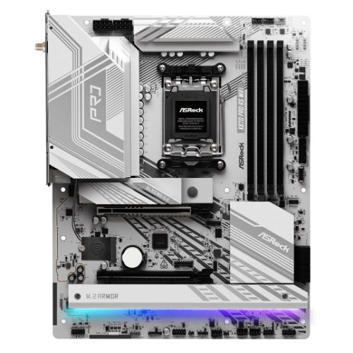 Asrock X870 PRO RS WIFI, AMD X870, AM5, ATX, 4 DDR5, HDMI, 2 USB4, Wi-Fi 7, 2.5G LAN, RGB, 3x M.2-0