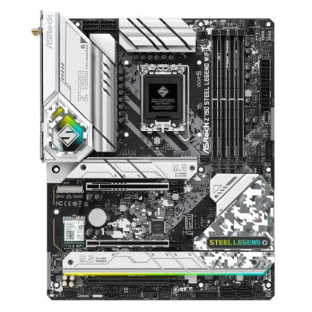 Asrock Z790 STEEL LEGEND WIFI, Intel Z790, 1700, ATX, 4 DDR5, HDMI, DP, eDP, Wi-Fi 6E, 2.5G LAN, PCIe5, RGB, 5x M.2-0