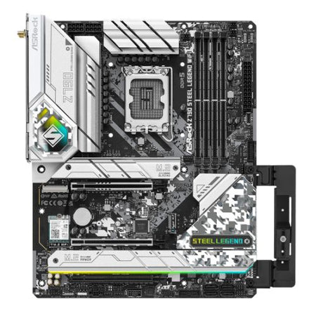 Asrock Z790 STEEL LEGEND WIFI, Intel Z790, 1700, ATX, 4 DDR5, HDMI, DP, eDP, Wi-Fi 6E, 2.5G LAN, PCIe5, RGB, 5x M.2-1