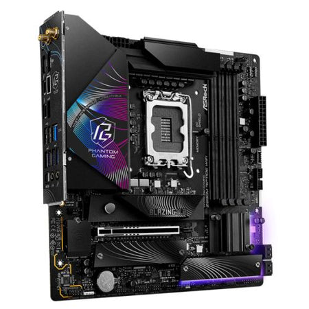 Asrock Z890M RIPTIDE WIFI, Intel Z890, 1851, Micro ATX, 4 DDR5, HDMI, DP, 2 TB4, Wi-Fi 6E, 2.5G LAN, RGB, 3x M.2-2