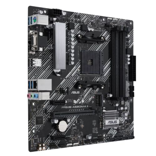 Asus PRIME A520M-A II/CSM - Corporate Stable Model, AMD A520, AM4, Micro ATX, 4 DDR4, VGA, HDMI, DP, M.2-1