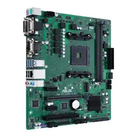 Asus PRO A520M-C II/CSM - Corporate Stable Model, AMD A520, AM4, Micro ATX, 2 DDR4, VGA, DVI, HDMI, DP,  1x M.2-1