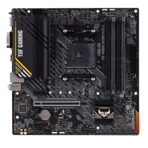 Asus TUF GAMING A520M-PLUS II, AMD A520, AM4, Micro ATX, 4 DDR4, VGA, HDMI, DP, 1x M.2-0