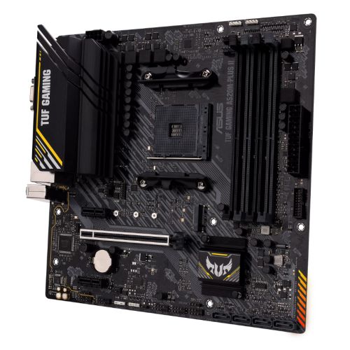 Asus TUF GAMING A520M-PLUS II, AMD A520, AM4, Micro ATX, 4 DDR4, VGA, HDMI, DP, 1x M.2-2