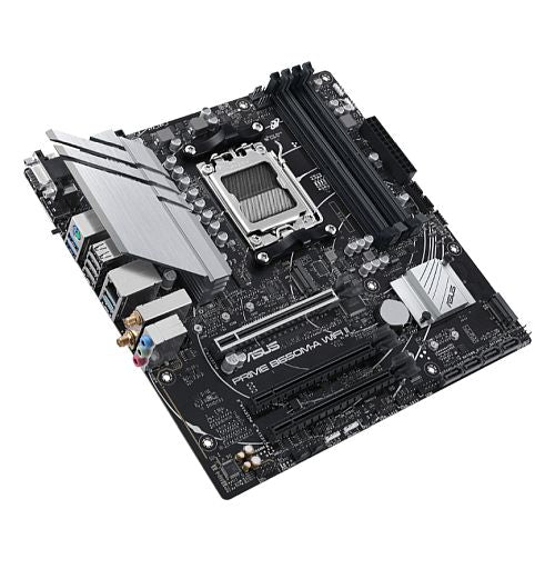 Asus PRIME B650M-A WIFI II, AMD B650, AM5, Micro ATX, 4 DDR5, VGA, HDMI, DP, Wi-Fi 6, 2.5G LAN, PCIe4, 2x M.2-1