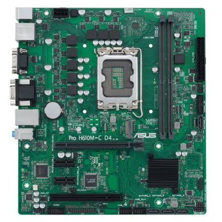 Asus PRO H610M-C D4-CSM - Corporate Stable Model, Intel H610, 1700, Micro ATX, 2 DDR4, VGA, HDMI, DP, PCIe4, 1x M.2-0