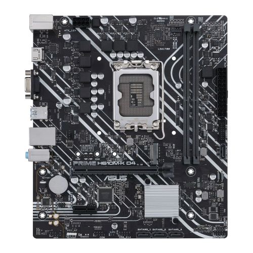 Asus PRIME H610M-K D4, Intel H610, 1700, Micro ATX, 2 DDR4, VGA, HDMI, PCIe4, 1x M.2-0