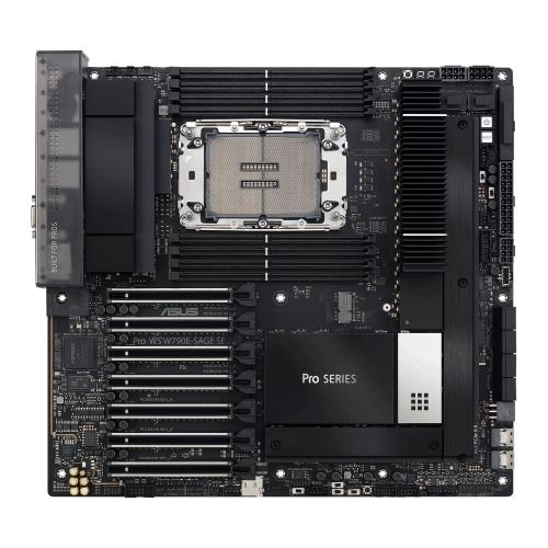 Asus PRO WS W790E-SAGE SE, Workstation, Intel W790, LGA4677, EEB, 8 DDR5, Dual 10G LAN,  IPMI Remote Management, SlimSAS, PCIe5, 3x M.2-0