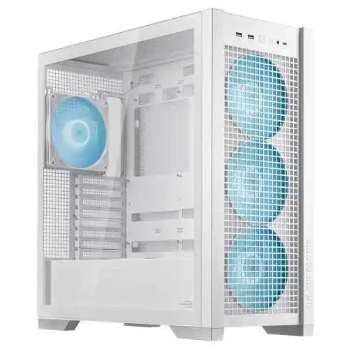 Asus TUF Gaming GT302 ARGB Case w/ Glass Window, E-ATX, 4x ARGB Fans, Interchangeable Side Panel, USB-C, Asus BTF Compatible, White-2
