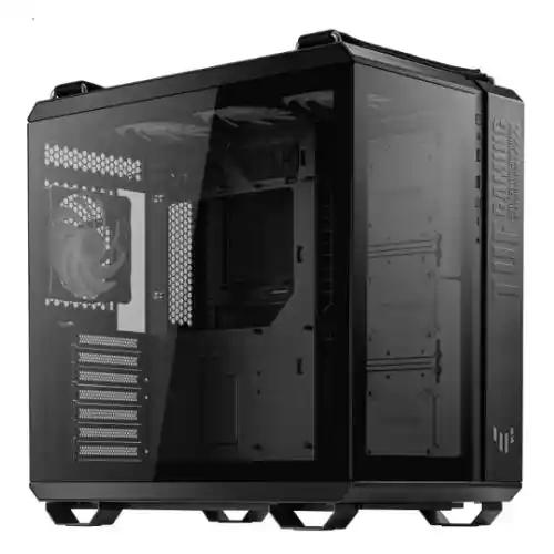 Asus TUF Gaming GT502 Plus Case w/ Front & Side Glass Windows, ATX, Dual Chamber, Modular Design, 4x ARGB Fans & Lighting Hub, USB-C, Carry Handles, Black-0