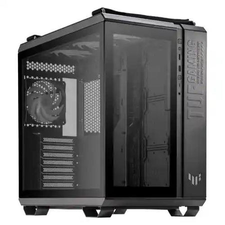 Asus TUF Gaming GT502 Plus Case w/ Front & Side Glass Windows, ATX, Dual Chamber, Modular Design, 4x ARGB Fans & Lighting Hub, USB-C, Carry Handles, Black-1