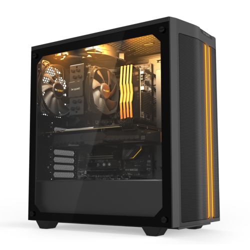 Be Quiet! Pure Base 500DX Gaming Case w/ Glass Window, ATX, 3 x Pure Wings 2 Fans, ARGB Front Lighting, USB-C, Black-3