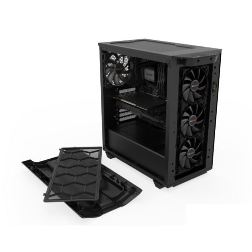 Be Quiet! Pure Base 500DX Gaming Case w/ Glass Window, ATX, 3 x Pure Wings 2 Fans, ARGB Front Lighting, USB-C, Black-5