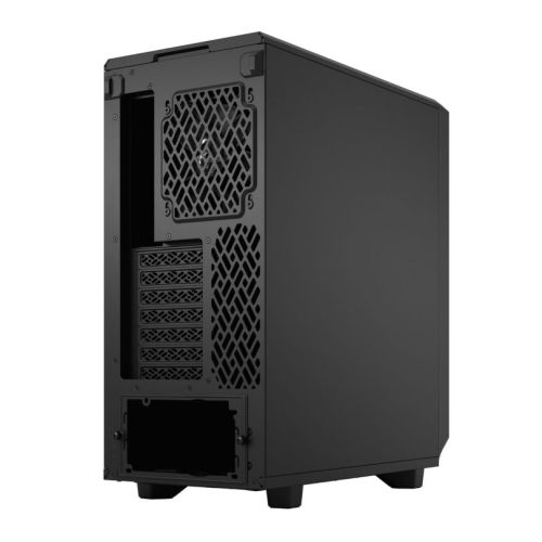 Fractal Design Meshify 2 Compact (Black Solid) Gaming Case, ATX, Angular Mesh Front, 3 Fans, Detachable Front Filter, USB-C-3