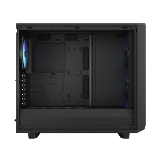 Fractal Design Meshify 2 RGB (Black TG) Gaming Case w/ Light Tint Glass Window, E-ATX, Angular Mesh Front, 4 RGB Fans, Fan Hub, Detachable Front Filter, USB-C-4