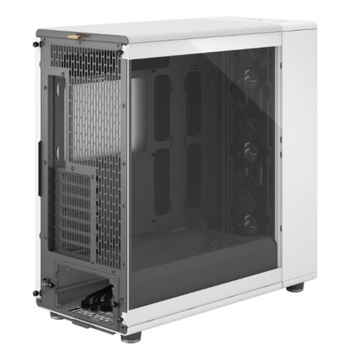 Fractal Design North XL Chalk White (TG Clear) Case w/ Clear Glass Window, E-ATX, 3 PWM Fans, USB-C, Oak Front-2