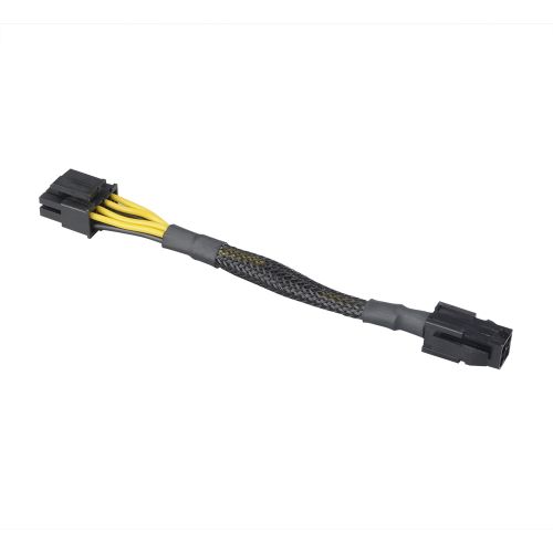 Akasa 4-pin to 8-pin ATX PSU Adapter Cable, Black Mesh Sleeve-0