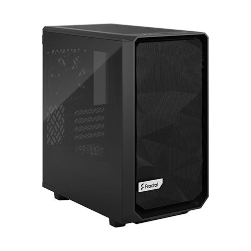 Fractal Design Meshify 2 Mini (Black TG) Gaming Case w/ Dark Glass Window, Micro ATX, Angular Mesh, USB-C, 331mm GPU & 280mm Radiator Support-2