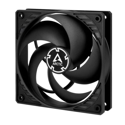 Arctic P12 Pressure Optimised 12cm Case Fan, Black, Fluid Dynamic-0