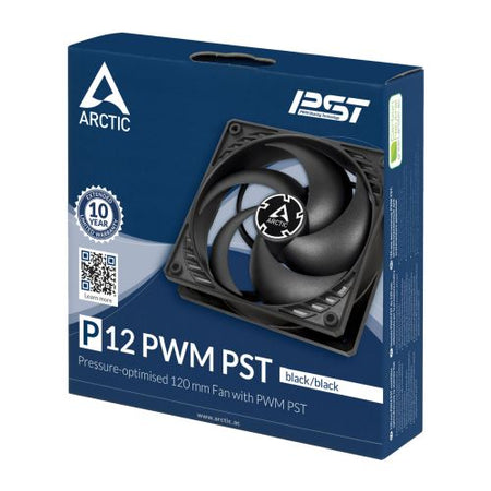 Arctic P12 12cm Pressure Optimised PWM PST Case Fan, Black, Fluid Dynamic-4