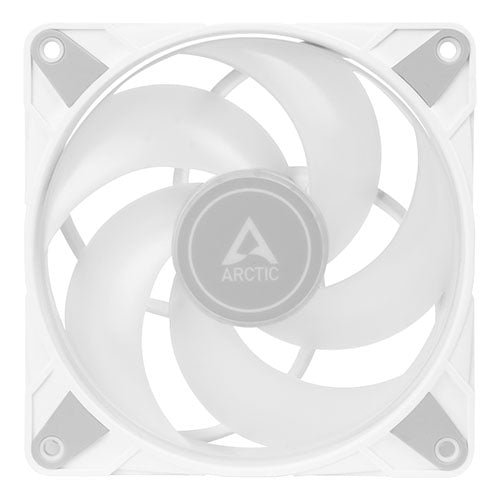 Arctic 12cm P12 Pressure Optimised PWM PST ARGB Case Fans (3 Pack), Fluid Dynamic, 12 LEDs, 0-2000 RPM, 0dB Mode, White-1