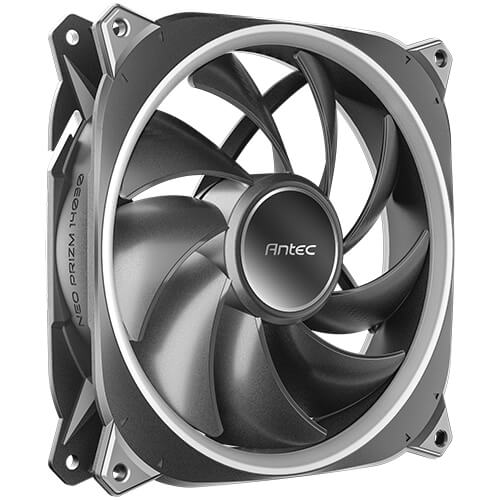 Antec Neo Prizm T3 140 ARGB PWM 14cm Case Fan, 30mm Thick, Hydro Bearing, 600-1500 RPM, Black-1