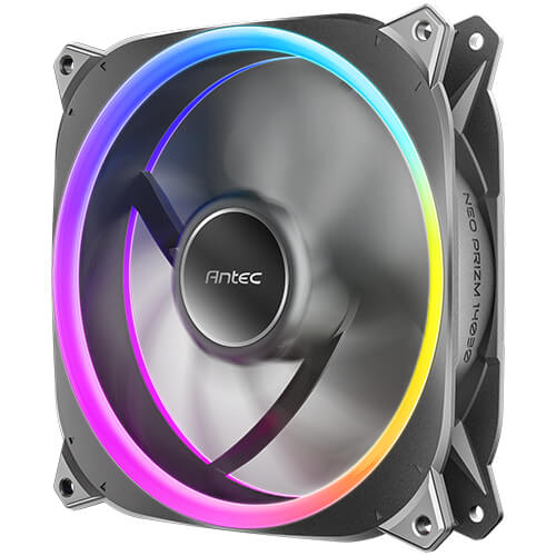 Antec Neo Prizm T3 140 ARGB PWM 14cm Case Fan, 30mm Thick, Hydro Bearing, 600-1500 RPM, Black-3