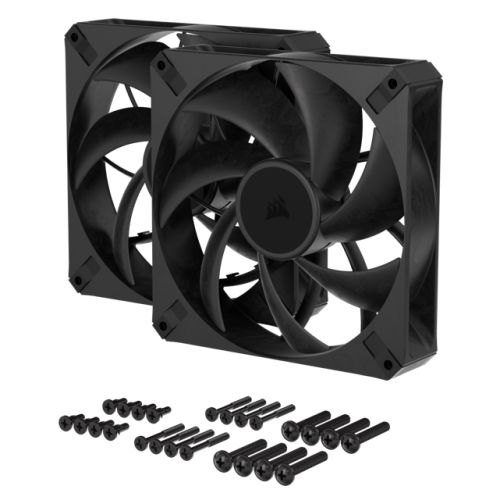 Corsair RS140 MAX 14cm PWM Thick Case Fans (2 Pack), 30mm Thick, Magnetic Dome Bearing, 1600 RPM, Liquid Crystal Polymer Construction-4