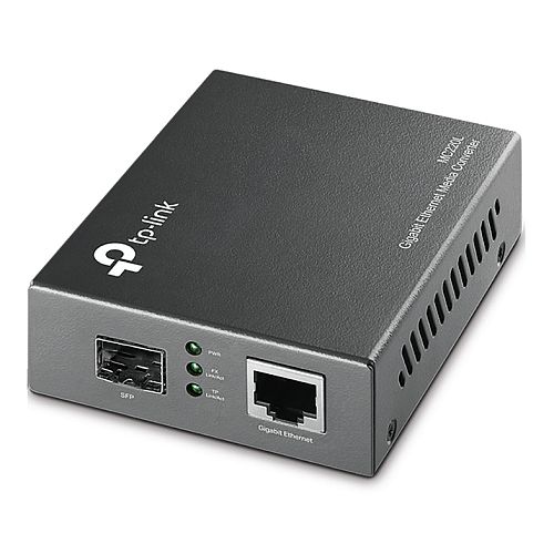 TP-LINK (MC220L) Gigabit SFP Media Converter, 1x GB Auto-Negotiation RJ45, Half-Duplex / Full-Duplex-0