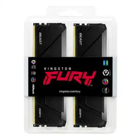 Kingston Fury Beast RGB 32GB Kit (4 x 8GB), DDR4, 3200MHz (PC4-25600), CL16, XMP, DIMM Memory-2