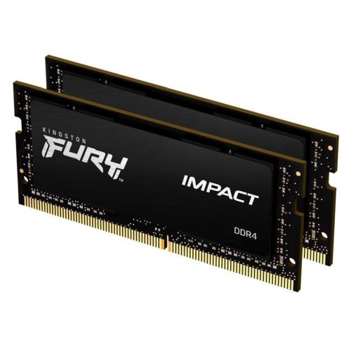 Kingston Fury Impact 32GB Kit (2 x 16GB), DDR4, 3200MHz (PC4-25600), CL20, SODIMM Memory-0