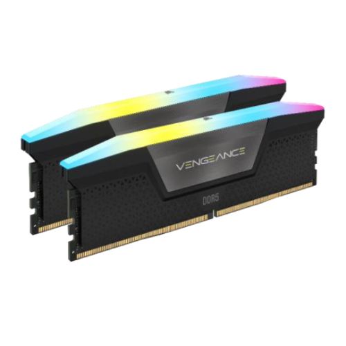 Corsair Vengeance RGB 32GB Kit (2 x 16GB), DDR5, 5600MHz (PC5-44800), CL40, 1.25V, XMP 3.0, PMIC, DIMM Memory, Black-0