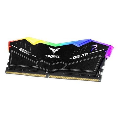 Team T-Force Delta RGB 32GB Kit (2 x 16GB), DDR5, 6000MHz (PC5-48000), CL38, ECC, XMP 3.0, PMIC, DIMM Memory, Black-1