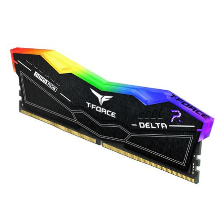 Team T-Force Delta RGB 32GB Kit (2 x 16GB), DDR5, 6000MHz (PC5-48000), CL38, ECC, XMP 3.0, PMIC, DIMM Memory, Black-2