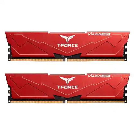 Team T-Force Vulcan 32GB Kit (2 x 16GB), DDR5, 6400MHz (PC5-5120), CL40, ECC, XMP 3.0, PMIC, DIMM Memory, Red-0