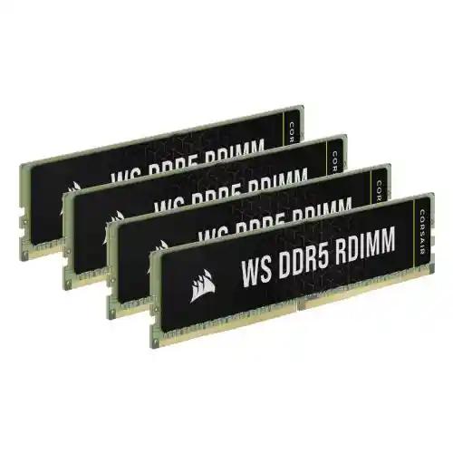 Corsair WS 64GB Kit (4 x 16GB), DDR5, 5600MT/s, CL40, 1.25V, Overclockable, ECC, AMD EXPO & Intel XMP, RDIMM Workstation Memory-0