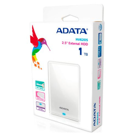 ADATA 1TB HV620S Slim External Hard Drive, 2.5", USB 3.2, 11.5mm Thick, White-4