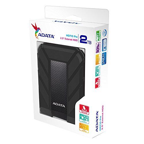 ADATA 2TB HD710 Pro Rugged External Hard Drive, 2.5", USB 3.1, IP68 Water/Dust Proof, Shock Proof, Black-4